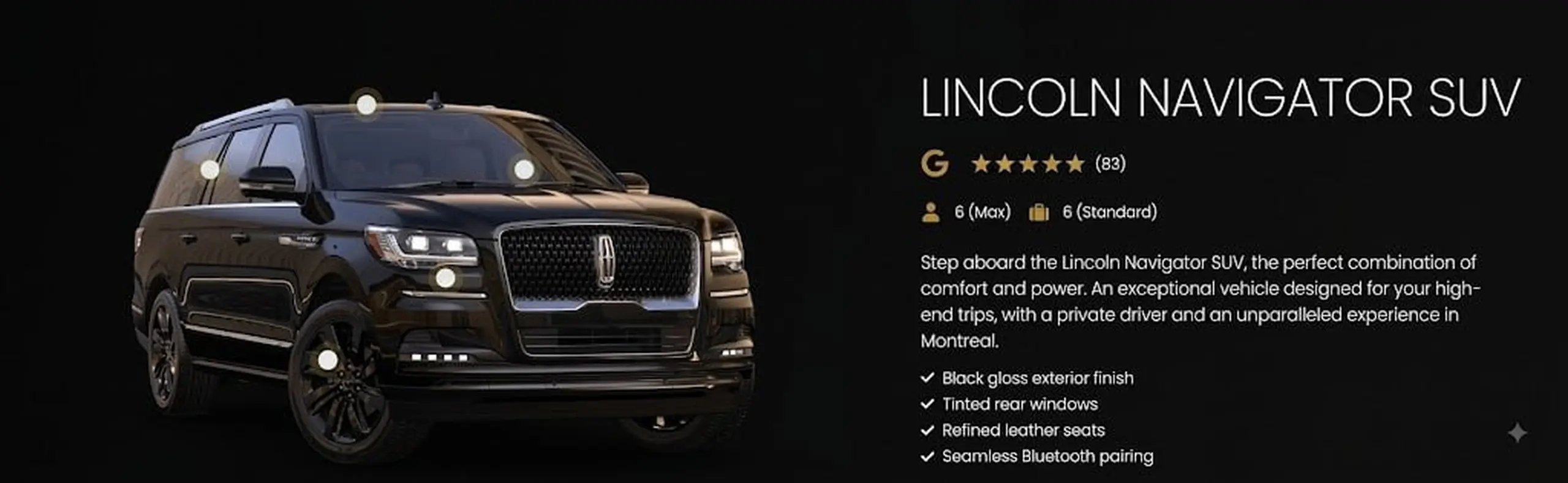 Lincoln Navigator — black luxury SUV